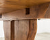 French Provincial Oak Country Farmhouse Trestle Dining Table