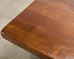 Country French Provincial Oak Double Trestle Dining Table 7 Ft