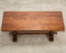 Country French Provincial Oak Double Trestle Dining Table 7 Ft