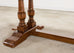 Country French Provincial Oak Double Trestle Dining Table 7 Ft