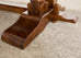 Country French Provincial Oak Double Trestle Dining Table 7 Ft