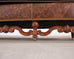 Country English Style Distressed Leather and Walnut Sofa