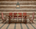 Country French Provincial Oak Double Trestle Dining Table 7 Ft