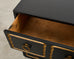 Set of Three Dorothy Draper Espana Chests in Black Bean