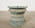 Southeast Asian Bronze Rain Drum Drinks Table with Verdigris