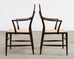 Set of Four Antler Dining Chairs by Edward Wormley for Dunbar
