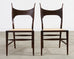 Set of Four Antler Dining Chairs by Edward Wormley for Dunbar