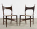 Set of Four Antler Dining Chairs by Edward Wormley for Dunbar