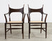 Set of Four Antler Dining Chairs by Edward Wormley for Dunbar