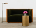 Art Deco Style Birch Mohair Sofa Settee After Jules Leleu