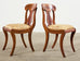 Set of Eight Empire Style Flame Mahogany Dining Chairs