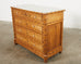 English Aesthetic Movement Faux Bamboo Marble Top Chest