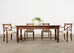 Country English Provincial Oak Farmhouse Trestle Dining Table