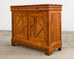 English Aesthetic Movement Faux Bamboo Marble Top Buffet Sideboard