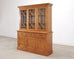 Country English Georgian Pine Bookcase Astragal Glazed Doors