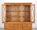 Country English Georgian Pine Bookcase Astragal Glazed Doors