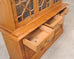 Country English Georgian Pine Bookcase Astragal Glazed Doors
