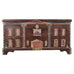 English Painted Pine Blanket Chest with Georgian Manor Façade
