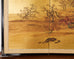 Japanese Showa Four Panel Screen Autumn Landscape on Gilt