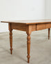 19th Century Country French Provincial Pine Farmhouse Dining Table