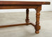 Country English Provincial Walnut Farmhouse Trestle Dining Table 8 Ft.