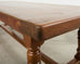 Country English Provincial Walnut Farmhouse Trestle Dining Table 8 Ft.