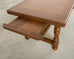 Country English Provincial Walnut Farmhouse Trestle Dining Table 8 Ft.