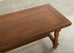 Country English Provincial Walnut Farmhouse Trestle Dining Table 8 Ft.