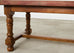 Country English Provincial Walnut Farmhouse Trestle Dining Table 8 Ft.
