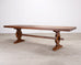 Country French Provincial Oak Farmhouse Trestle Dining Table 10 Ft