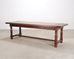 Country French Provincial Mahogany Farmhouse Dining Table 8 Ft