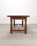 Country French Provincial Mahogany Farmhouse Dining Table 8 Ft