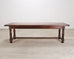 Country French Provincial Mahogany Farmhouse Dining Table 8 Ft
