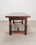 Country French Provincial Mahogany Farmhouse Dining Table 8 Ft
