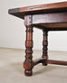 Country French Provincial Mahogany Farmhouse Dining Table 8 Ft