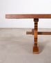 Country French Provincial Oak Farmhouse Trestle Dining Table 10 Ft