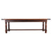 Country French Provincial Mahogany Farmhouse Dining Table 8 Ft