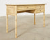 Midcentury Faux Bamboo Lacquered Writing Table or Desk