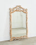 Italian Carved Twig Branch Faux Bois Wall Mirror