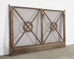 McGuire Two-Door Bronzed Iron Faux Bamboo Fireplace Screen