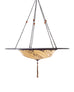 Fortuny Scudo Saraceno Venetian Bronze Silk Lamp Chandelier