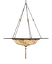 Fortuny Scudo Saraceno Venetian Bronze Silk Lamp Chandelier