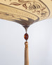 Fortuny Scudo Saraceno Venetian Bronze Silk Lamp Chandelier