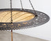Fortuny Scudo Saraceno Venetian Bronze Silk Lamp Chandelier