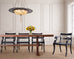 Fortuny Scudo Saraceno Venetian Bronze Silk Lamp Chandelier