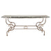 French Belle Époque Steel Marble Bronze Pâtisserie Table Console