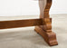 French Provincial Country Oak Trestle Farmhouse Dining Table 7Ft