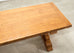 French Provincial Country Oak Trestle Farmhouse Dining Table 7Ft