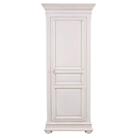 Country French Provincial Painted Bonnetière Storage Cabinet