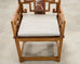 Pair of Chinese Ming Style Scholar's Armchairs with Marble Inset